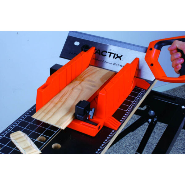 TAC269001 TACTIX QUICK ACTION MITRE BOX 37cm In Use