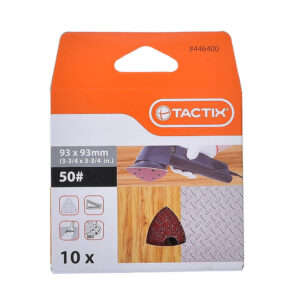 TACTIX 10PC DELTA SANDING SHEETS 93x93mm